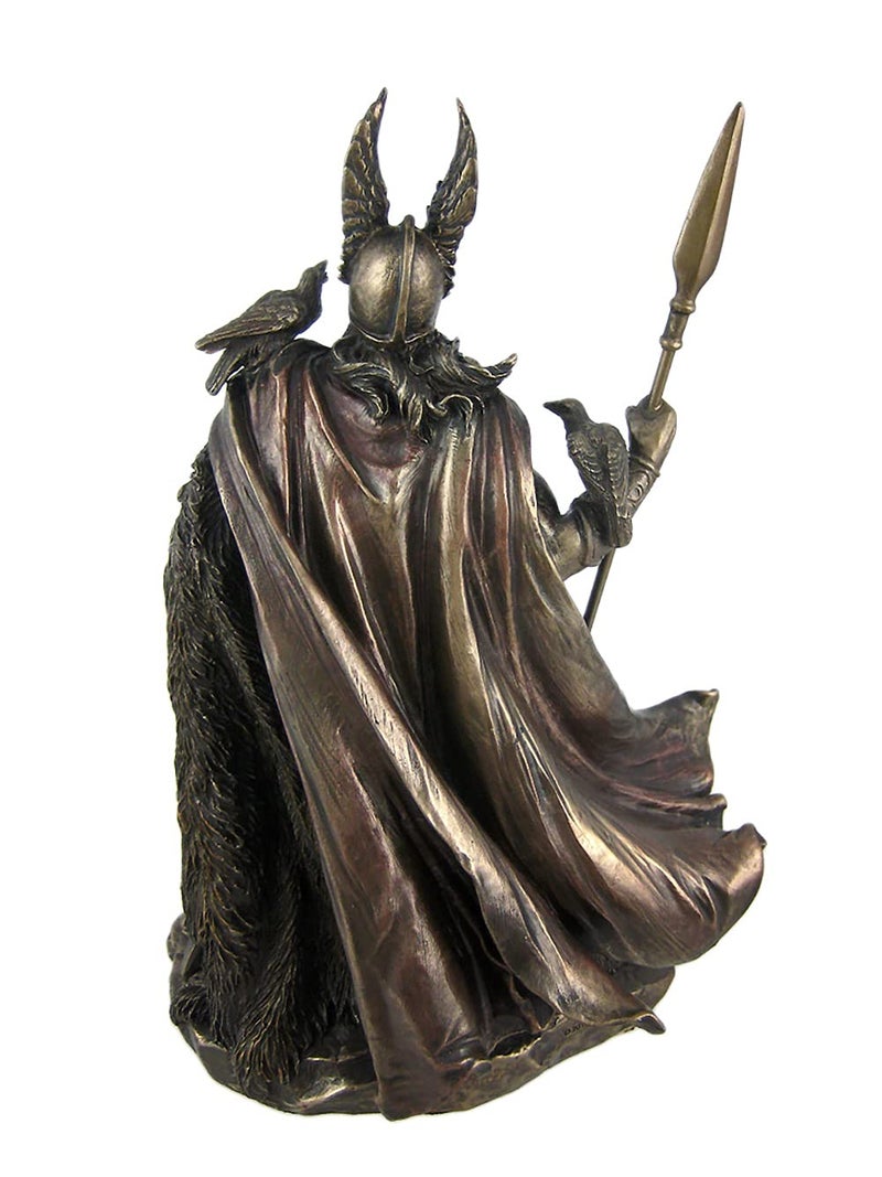 Unicorn Studio 9.75 Inch Norse God - Odin Cold Cast Bronze Sculpture Figurine One Size - Image 3